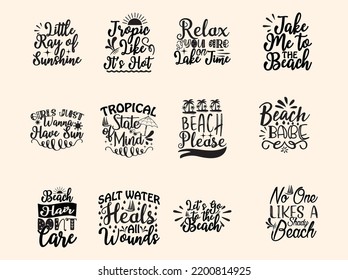  Beach t-shirt design vector file