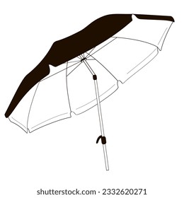 ilustración vectorial lineal en blanco y negro