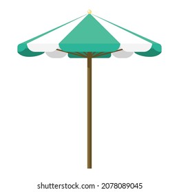 beach umbrella cartoon vector object