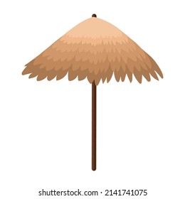 diseño de sombrilla de playa sobre blanco