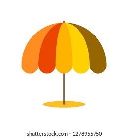 beach umbrella flat style vector