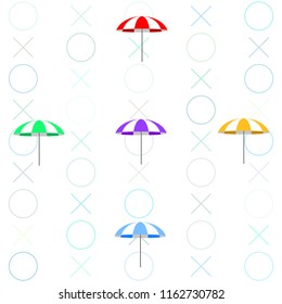 Beach umbrella holiday vector background