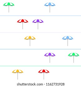 Beach umbrella holiday vector background