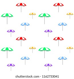Beach umbrella holiday vector background