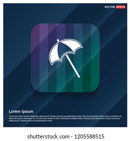 Beach Umbrella Icon 