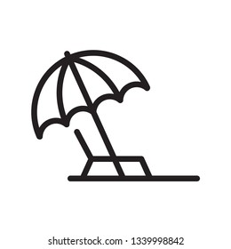 beach umbrella icon 