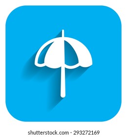 Beach umbrella icon