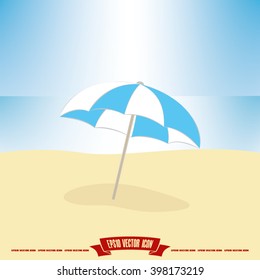 beach umbrella icon