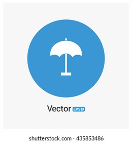 Beach umbrella icon