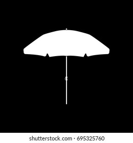 Beach umbrella icon .