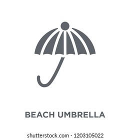 Beach umbrella icon. Beach umbrella design concept from  collection. Simple element vector illustration on white background.