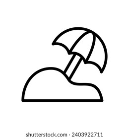 Beach Umbrella icon design template
