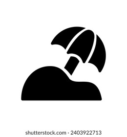 Beach Umbrella icon design template