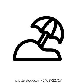 Beach Umbrella icon design template