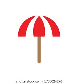 Beach umbrella Icon design vector illustration