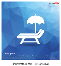 Beach umbrella icon - Free vector icon