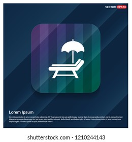 Beach umbrella icon - Free vector icon