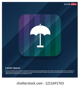 Beach umbrella icon - Free vector icon