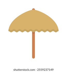 Beach Umbrella Icon Illustration Perfect for travel, vacation, and island themed projects.