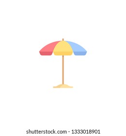 beach umbrella icon on a white background