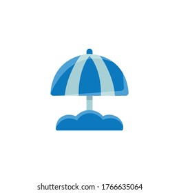 Beach Umbrella icon , Sea symbol.