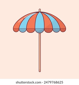 Beach Umbrella icon Summer icon set illustration elements