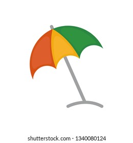 beach umbrella icon in trendy flat style 