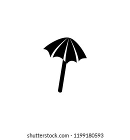 beach umbrella icon vector