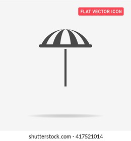 Beach umbrella icon. Vector concept illustration for design.