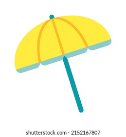 Beach umbrella icon. Vector illustration