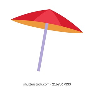Icono de paraguas de playa. Ilustración del vector