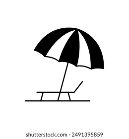 Beach Umbrella icon vector illustration