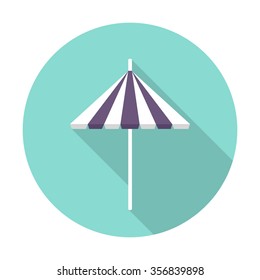beach umbrella icon. vector illustration