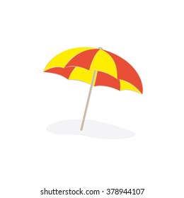 beach umbrella icon vector illustration eps10.