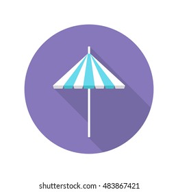 beach umbrella icon. vector illustration