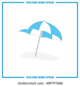 beach umbrella icon vector illustration