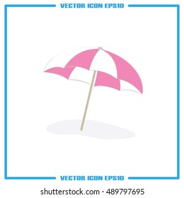 beach umbrella icon vector illustration