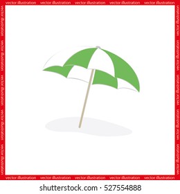 beach umbrella icon vector illustration