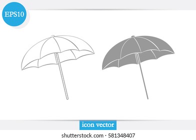 beach umbrella icon vector illustration.