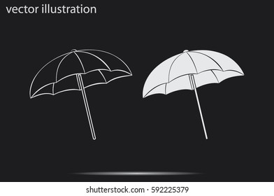 beach umbrella icon vector illustration.