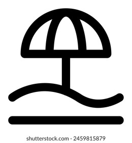 Beach Umbrella icon for web, app, infographic