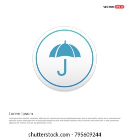 Beach umbrella icon White Background icon template