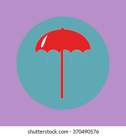 Beach umbrella icon,eps 10