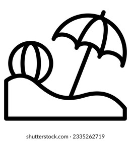 Beach Umbrella Icons can be used for uiux, infographic, etc