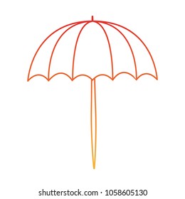 Beach umbrella isolated