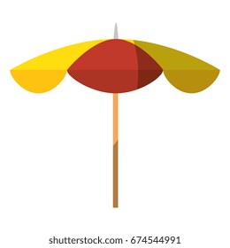 Beach umbrella isolated