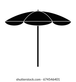 Beach umbrella isolated