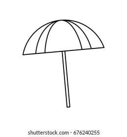 Beach umbrella isolated