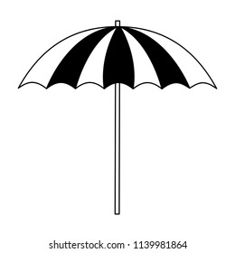 beach umbrella isolated icon
