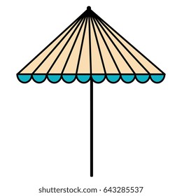 beach umbrella isolated icon